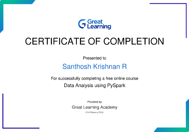 Data Analysis using Pyspark